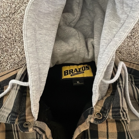 Hooded lined flannel jacket XL - Picture 2 of 6